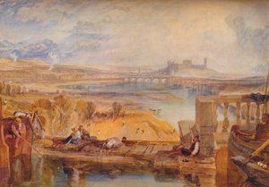 Lancaster, desde el Puente del Acueducto, c1825 de Joseph Mallord William Turner