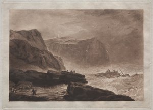 Liber Studiorum: Costa de Yorkshire, cerca de Whitby de Joseph Mallord William Turner