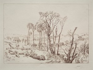 Liber Studiorum: Crowhurst, Sussex de Joseph Mallord William Turner