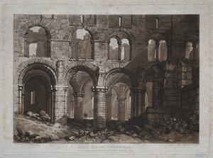 Liber Studiorum: Catedral de Holy Island de Joseph Mallord William Turner