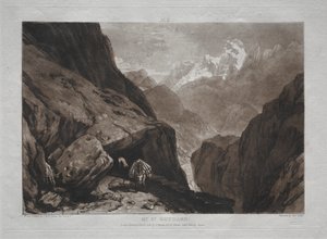 Liber Studiorum: Monte San Gotardo de Joseph Mallord William Turner
