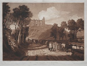 Liber Studiorum: Colina de Santa Catalina, cerca de Guilford de Joseph Mallord William Turner