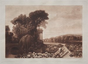 Liber Studiorum: Templo de Isis de Joseph Mallord William Turner