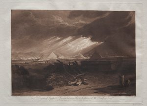 Liber Studiorum: La quinta plaga de Egipto de Joseph Mallord William Turner