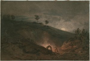 Horno de cal a la luz de la luna de Joseph Mallord William Turner