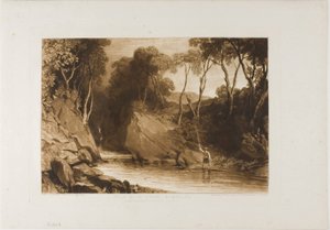 Cerca de Blair Athol, lámina 30 de Liber Studiorum de Joseph Mallord William Turner