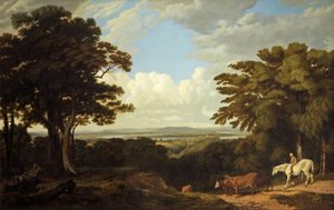 Newnham-on-Severn, Gloucestershire, desde Dean Hill de Joseph Mallord William Turner