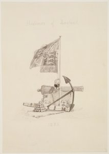 No.0567 Puertos de Inglaterra, diseño para la portada de un libro, 1825 de Joseph Mallord William Turner