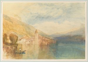Oberhofen en el lago Thun, Suiza de Joseph Mallord William Turner
