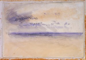 En la costa: paisaje marino y nubes de Joseph Mallord William Turner