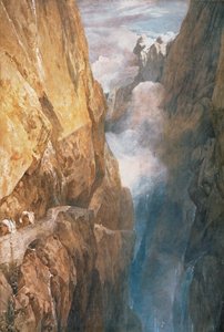 Paso del Monte San Gotardo desde el Puente del Diablo, 1804 de Joseph Mallord William Turner