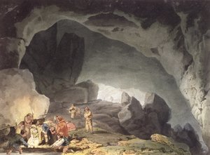 Peaks Hole, Derbyshire de Joseph Mallord William Turner