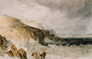 Ciudadela de Plymouth, una tormenta, 1815 de Joseph Mallord William Turner