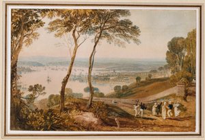 Muelle de Plymouth, desde cerca de Mount Edgecumbe de Joseph Mallord William Turner