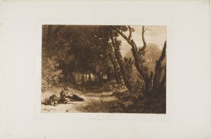 Procris y Céfalo, lámina 41 de Liber Studiorum de Joseph Mallord William Turner