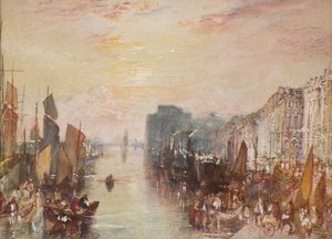Escena del río, Le Havre, c.1832 de Joseph Mallord William Turner