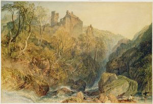 Castillo de Roslin, Midlothian (acuarela y gouache sobre papel)