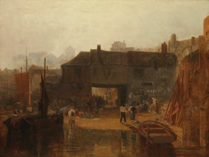 Saltash con el ferry de agua, Cornwall de Joseph Mallord William Turner