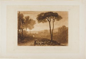 Escena en la Campagna, placa 38 de Liber Studiorum de Joseph Mallord William Turner