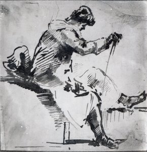 Hombre sentado de Joseph Mallord William Turner
