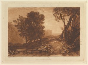 Soledad, o La Magdalena leyendo, Liber Studiorum, parte XI, plato 53, 12 de mayo de 1814 de Joseph Mallord William Turner