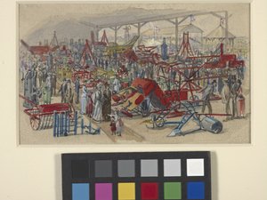 State Fair (acuarela sobre lápiz sobre papel blanco hueso) de Joseph Mallord William Turner