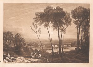 El puente a media distancia de Joseph Mallord William Turner