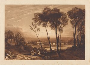 El puente a media distancia de Joseph Mallord William Turner