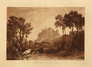 El castillo sobre los prados de Joseph Mallord William Turner