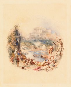 El jardín: una ilustración para "El epicúreo" de Thomas Moore de Joseph Mallord William Turner