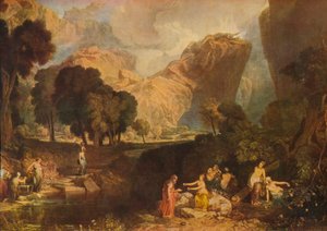 La Diosa de la Discordia eligiendo la manzana de la discordia en el Jardín de las Hespérides, 1806 de Joseph Mallord William Turner