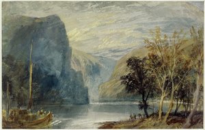 La roca Lorelei, 1817 de Joseph Mallord William Turner
