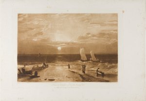 La Pieza del Mar de Midmay, lámina 40 de LIber Studiorum de Joseph Mallord William Turner