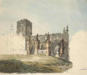 La Abadía en Ruinas en Haddington, c. 1794 de Joseph Mallord William Turner