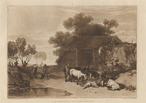 El patio de la paja de Joseph Mallord William Turner