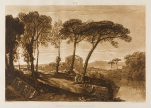 El Templo de Minerva Medica, lámina 23 de Liber Studiorum de Joseph Mallord William Turner