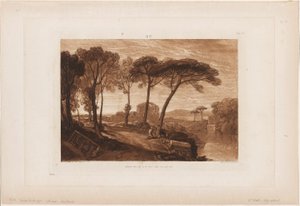 El Templo de Minerva Medica, placa 23 de Liber Studiorum de Joseph Mallord William Turner