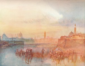 Venecia: La Salute desde S. Giorgio Maggiore, 1909 de Joseph Mallord William Turner