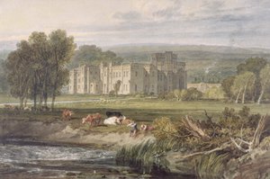 Vista de Hampton Court, Herefordshire, desde el sureste, c.1806 de Joseph Mallord William Turner