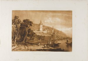 Ville de Thun, placa 59 de Liber Studiorum de Joseph Mallord William Turner