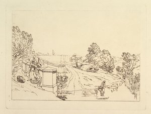 Recolectores de berros, Liber Studiorum, parte XIII, 1819 de Joseph Mallord William Turner
