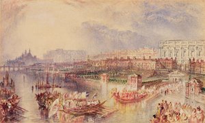 Whitehall, c.1835 (acuarela sobre papel)