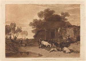 El patio de paja de Joseph Mallord William Turner and Charles Turner