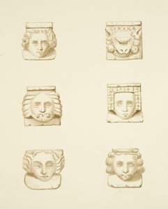 6 ménsulas en el techo de San James de Joseph Manning