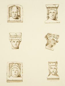6 Canecillos en el Techo de St James de Joseph Manning