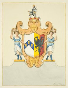 Escudo del Obispo Newton en su monumento en la Catedral de Bristol de Joseph Manning