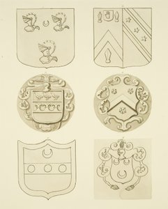 Escudos de armas en lápidas de Joseph Manning