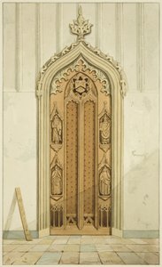 Puertas hechas por Clarke, a cada lado del altar de San Marcos de Joseph Manning