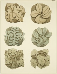Piedras de bóveda (jefes) en el techo de St Mary Redcliffe de Joseph Manning