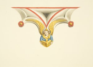 Uno de los cúspides de la tumba de los Canynges en St Mary Redcliffe de Joseph Manning